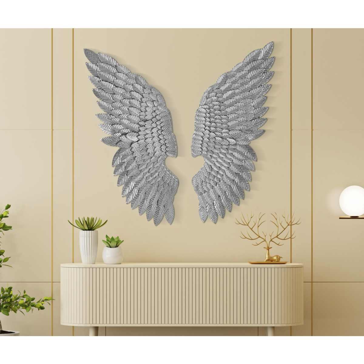 Pannello ali beauty coppia silver cm 37,5x3x100