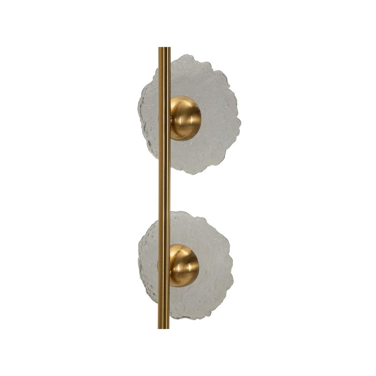 Lampadario emily verticale vetro grigio cm 15x16x110