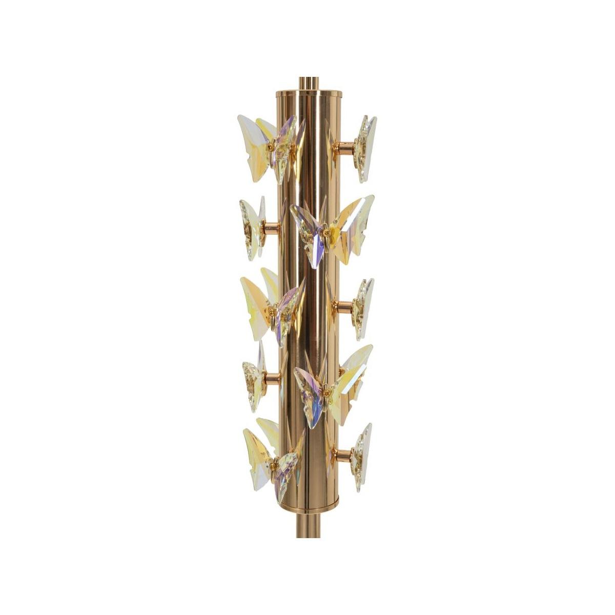 Lampada da terra gold butterfly cm Ø 45x157
