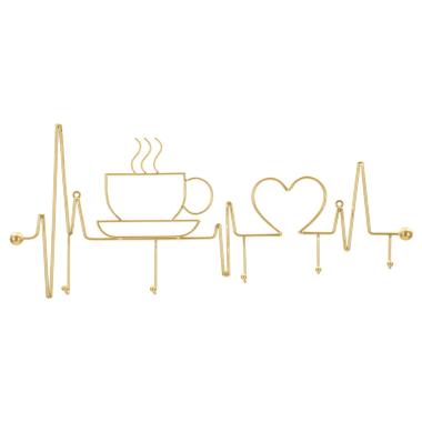 App/abiti da muro breakfast oro cm 60x3,8x26,7