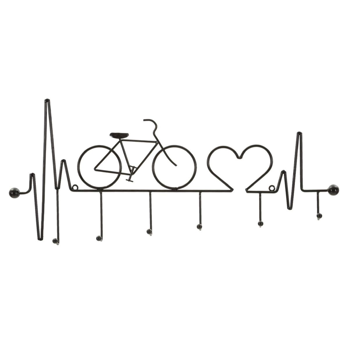 App/abiti da muro bicicletta nero cm 59x3,2x26,5