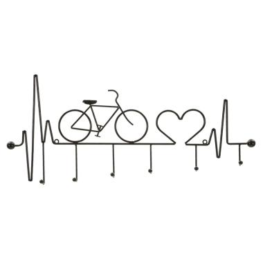 App/abiti da muro bicicletta nero cm 59x3,2x26,5