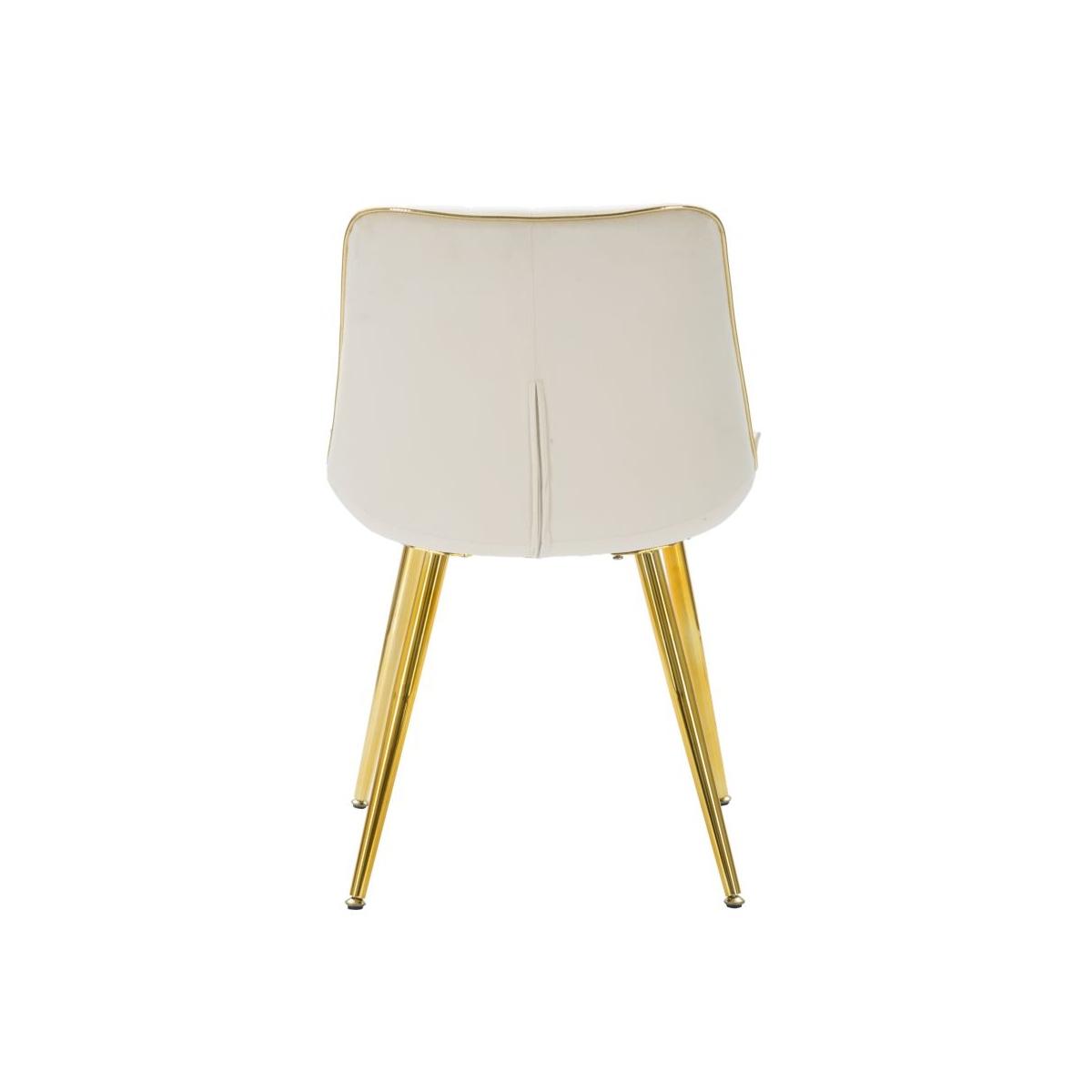 Sedia paris crema/gold set 2 pz cm 51x59x79