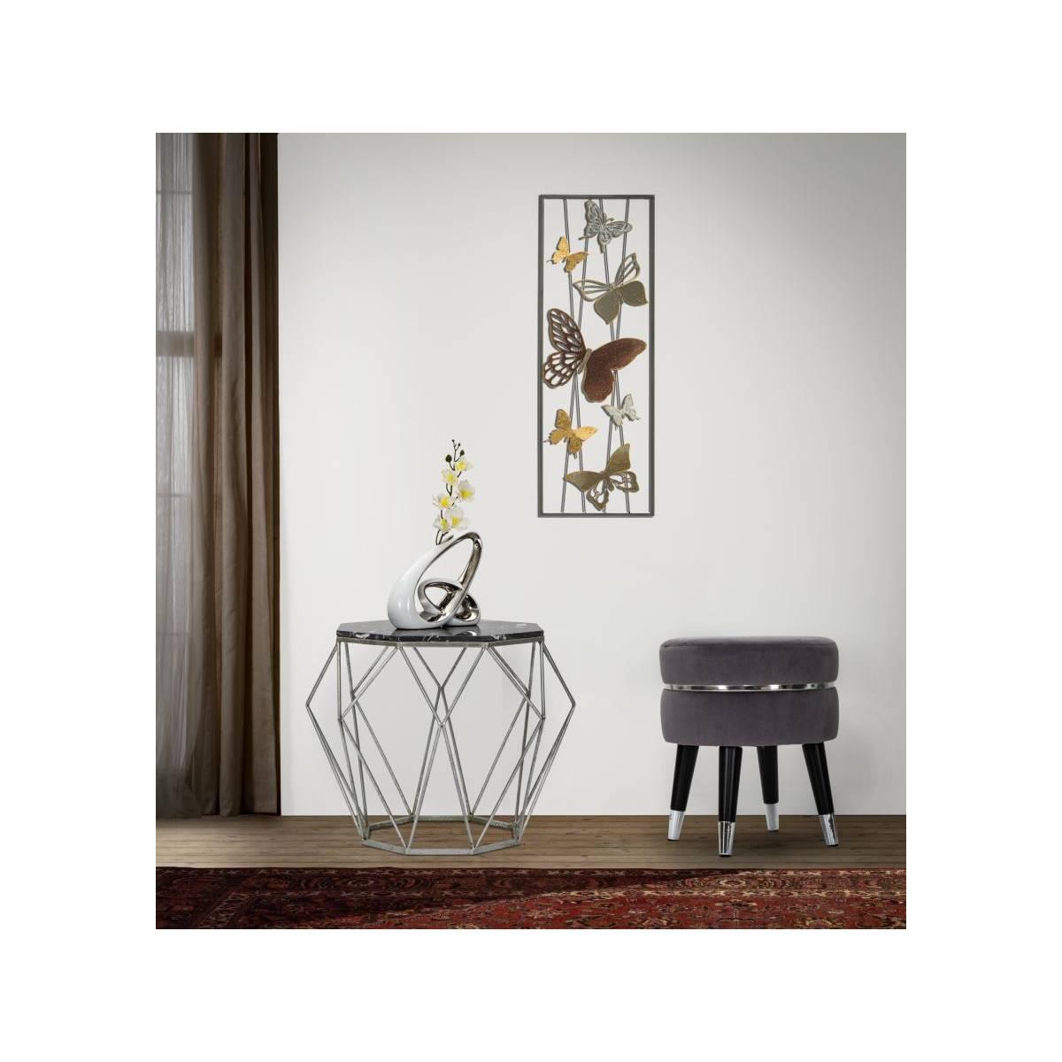 Sgabello paris grigio/silver cm Ø 35x40,5
