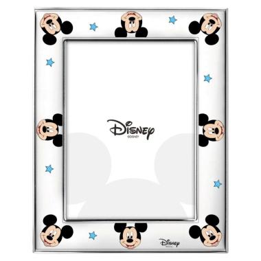 Cornice portafoto bimbo 13x18 cm Mickey Mouse celeste Valenti