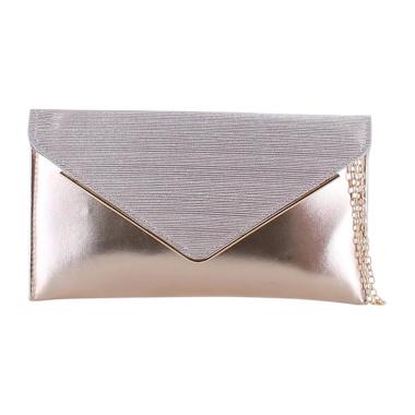 Borsa pochette cerimonia donna metallizata con glitter Marina Galanti