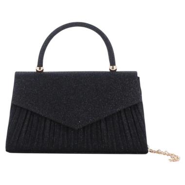 Borsa cerimonia donna in tessuto glitter arricciato Marina Galanti
