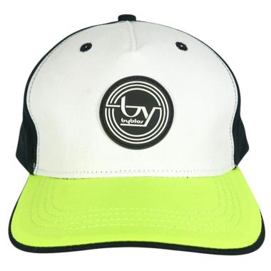 Cappello in tessuto con visiera fluo Byblos