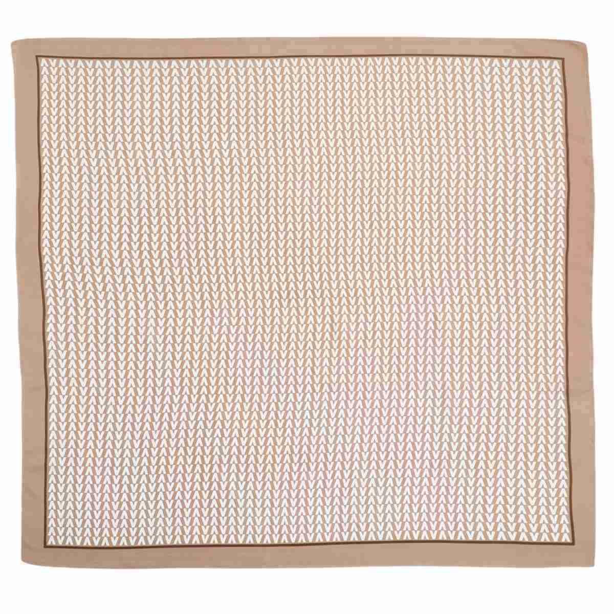 Foulard donna in seta motivo geometrico Capoverde