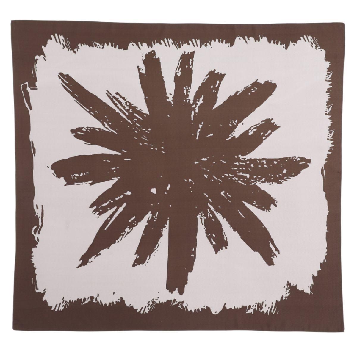 Foulard donna in seta stampa astratta a pennellate Capoverde