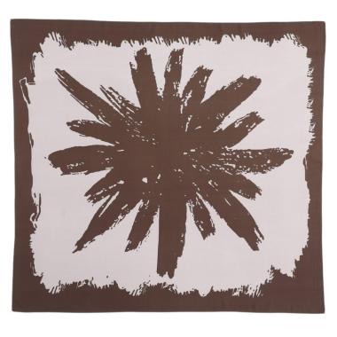 Foulard donna in seta stampa astratta a pennellate Capoverde