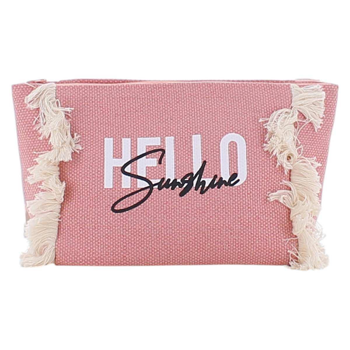 Beauty donna con frange e scritta Hello sunshine Marina Galanti