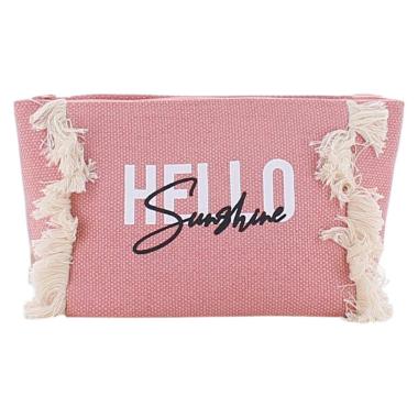 Beauty donna con frange e scritta Hello sunshine Marina Galanti