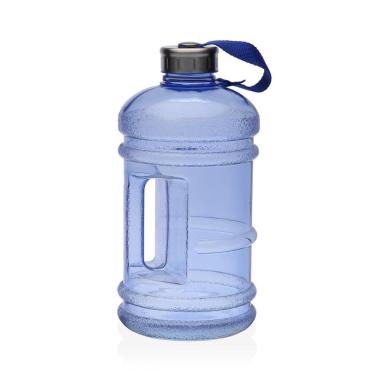 Borraccia maxi da palestra tappo a vite 2 litri trasparente Turchese