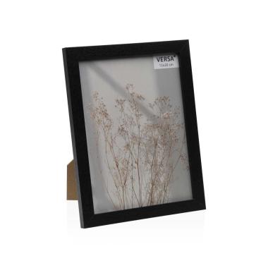 Cornice portafoto in mdf nero 15x20 cm
