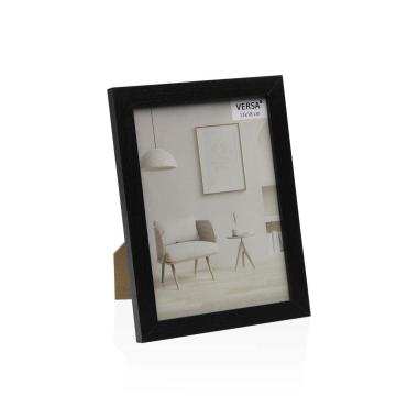 Cornice portafoto in mdf nero 13x18 cm