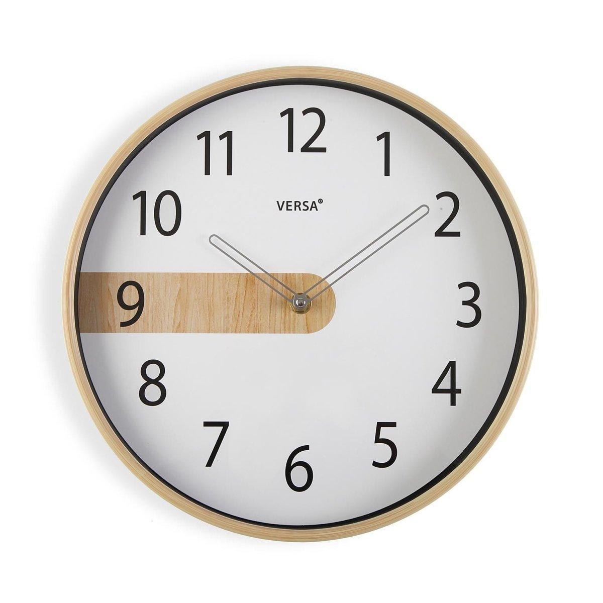 Orologio da parete in plastica bianco movimento silenzioso 30,5 cm