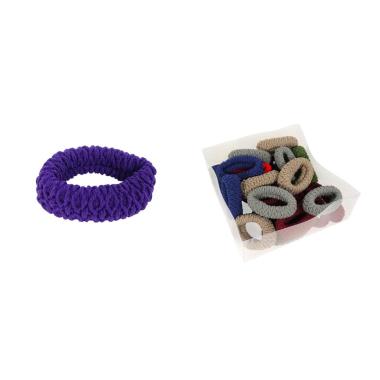 Elastico per capelli in lycra lavorato colori assortiti in box da 24 pezzi