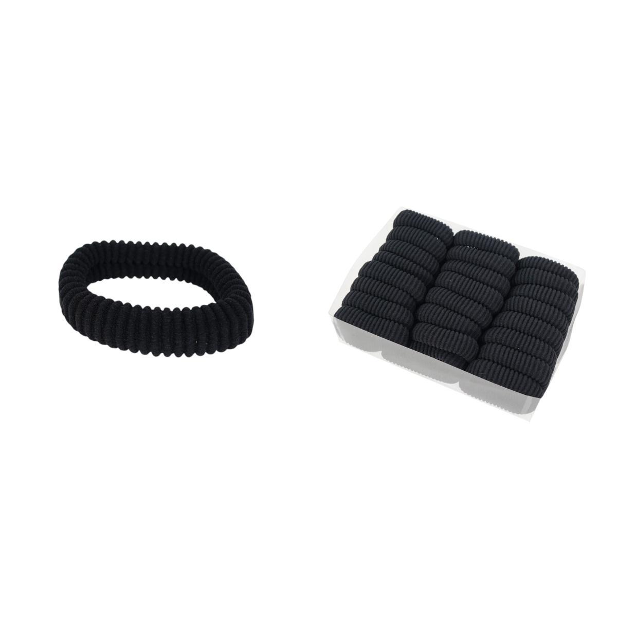 Elastico per capelli nero in box da 24 pezzi