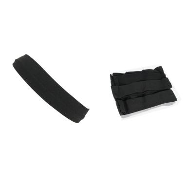 Fascia per capelli nera 4 cm in box da 12 pezzi