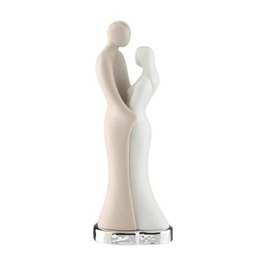 Coppia innamorati base argento h.22 cm Valenti