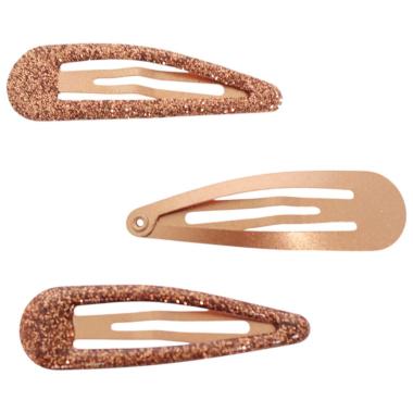 Fermaglio clic clac per capelli 5 cm toni del bronzo