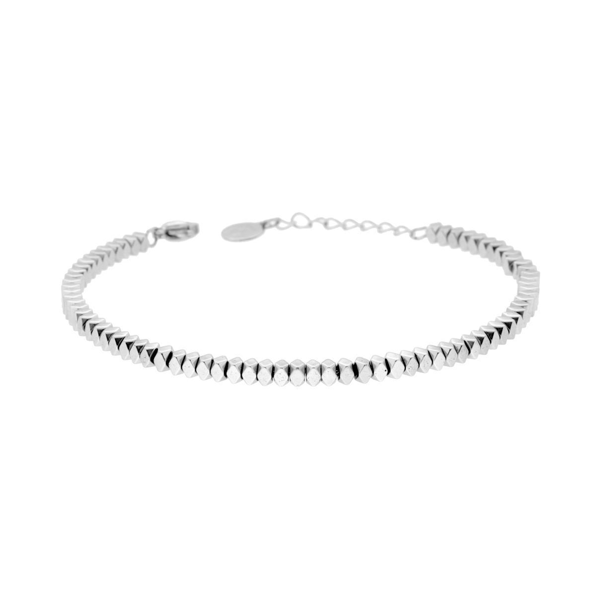 Bracciale Catena Cuscinetti Diamantati in ACCIAIO <BR>