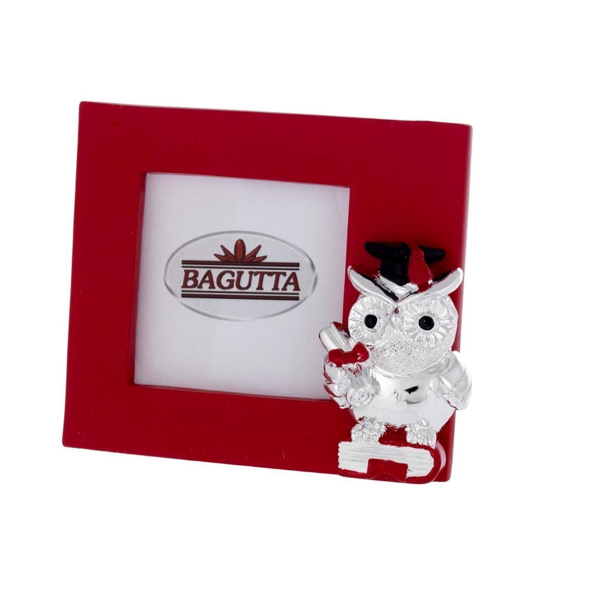 Miniportafoto rosso 5x5 gufo con diploma
