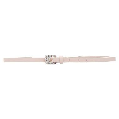 Cintura sottile donna in poliuretano con fibbia decorata Marina Galanti <BR>