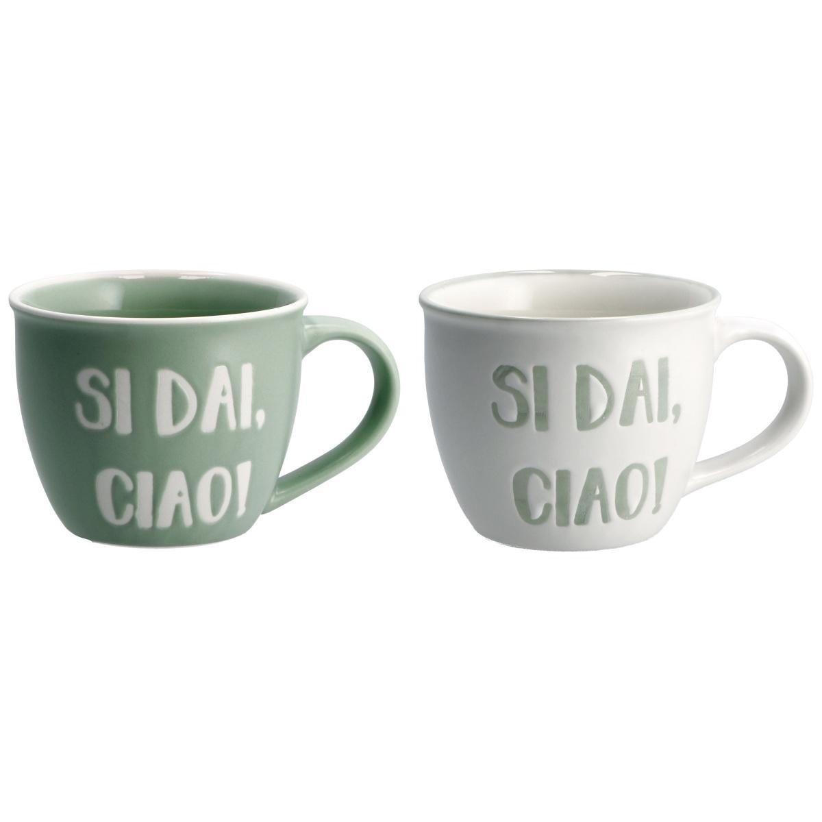 Tazza in porcellana scritte divertenti nbc d8,5xh7 cm