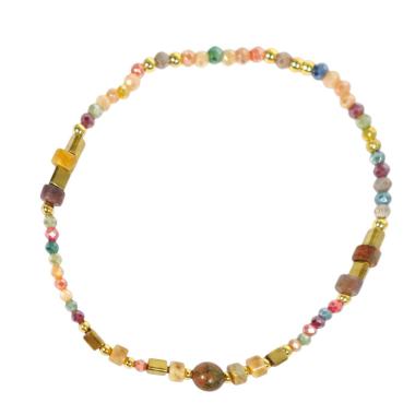 Bracciale donna con pietre di unakite
