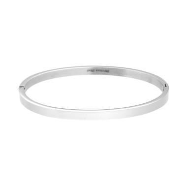 Bracciale Rigido modello Schiava Fascia mm 4 in ACCIAIO <BR>
