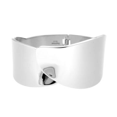 Bracciale Rigido modello Schiava Fascia avvolgente in ACCIAIO <BR>