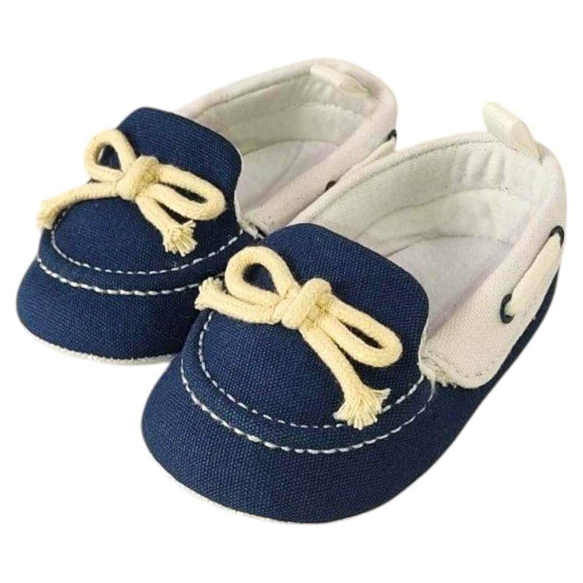 Scarpette mocassino bimbo con fiocco in cordino Graziella