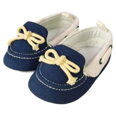 Scarpette mocassino bimbo con fiocco in cordino Graziella