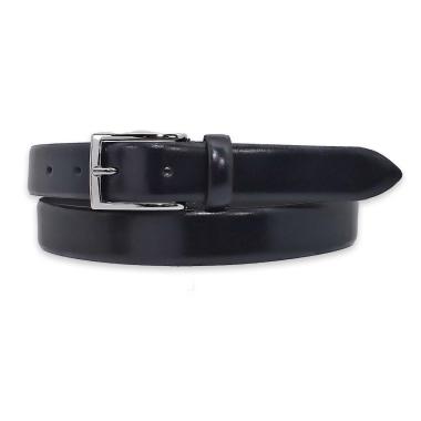 Cintura uomo made in italy in pelle abrasivata senza cuciture fibbia argento
