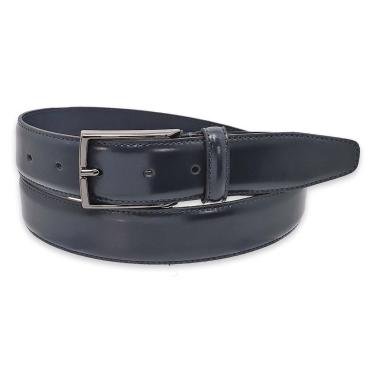 Cintura uomo made in italy in pelle abrasivata una cucitura fibbia canna di fucile 35mm