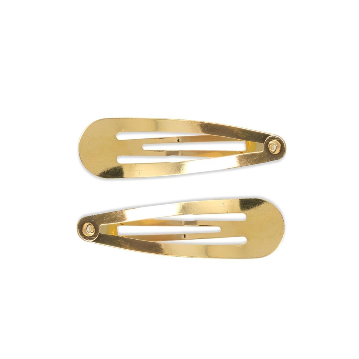 Fermaglio clic clac per capelli 7 cm oro