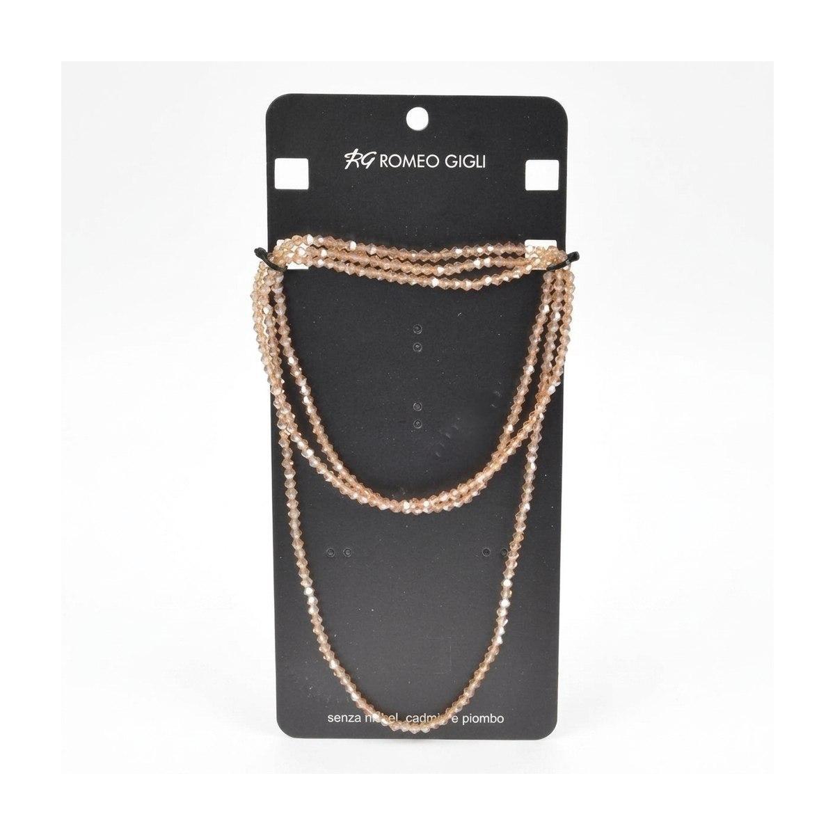 Collana donna lunga con pietre champagne Romeo Gigli