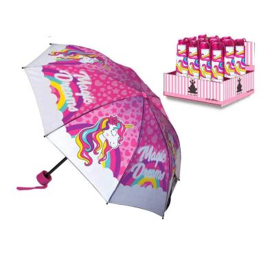 Ombrello bimba pieghevole 52/8  Unicorno