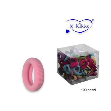 Elastico per capelli colori pastello in box da 100 pezzi