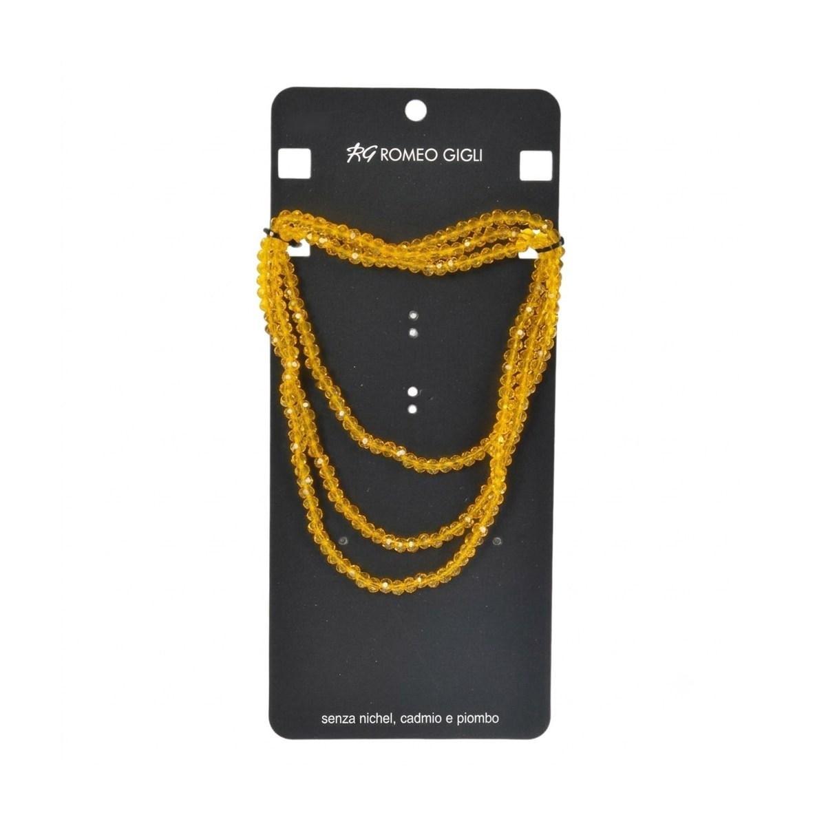 Collana donna lunga con pietre gialle Romeo Gigli