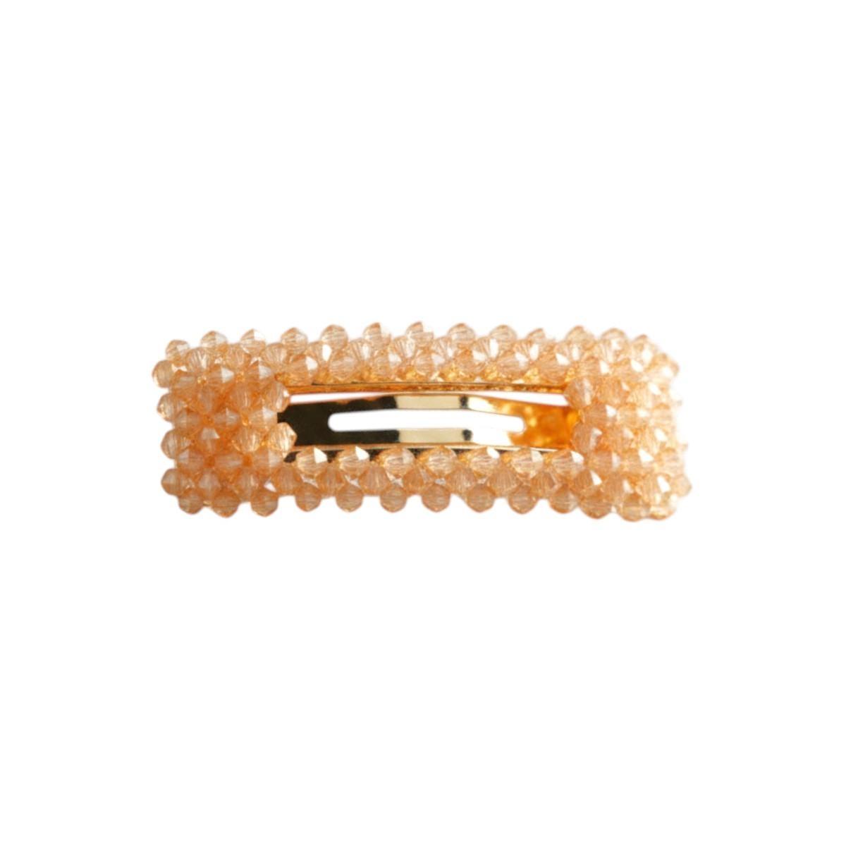 Fermaglio clic clac per capelli rettangolare color bronzo Romeo Gigli