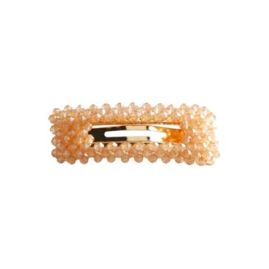 Fermaglio clic clac per capelli rettangolare color bronzo Romeo Gigli