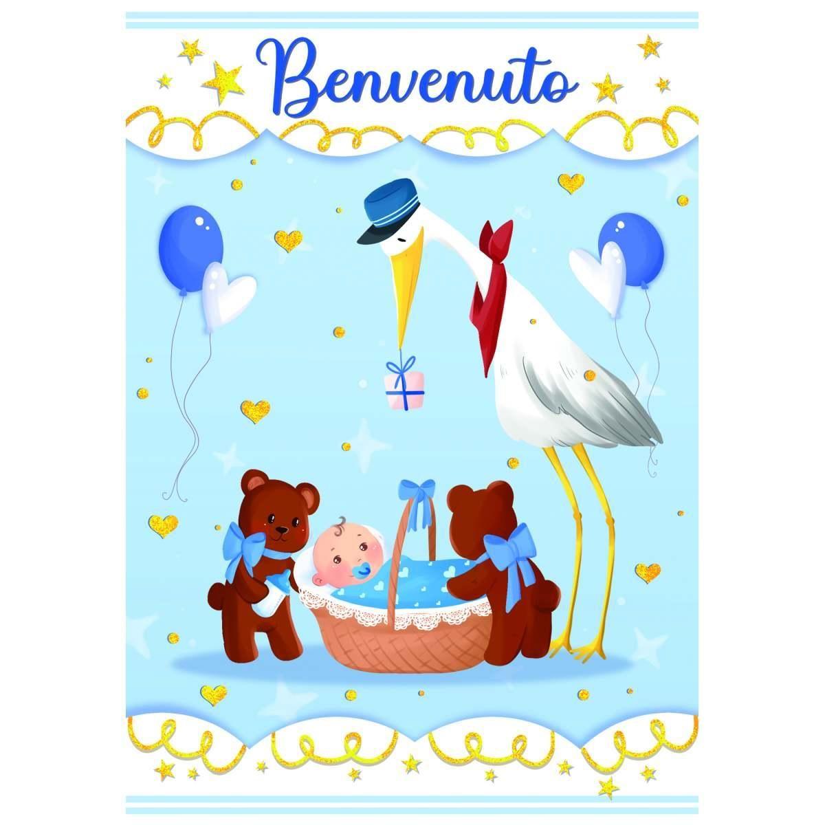 Biglietto auguri 2 soggetti   nascita