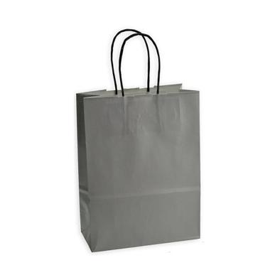 Shopper in carta h.41 x l.36 x p.12 cm colore grigio chiaro
