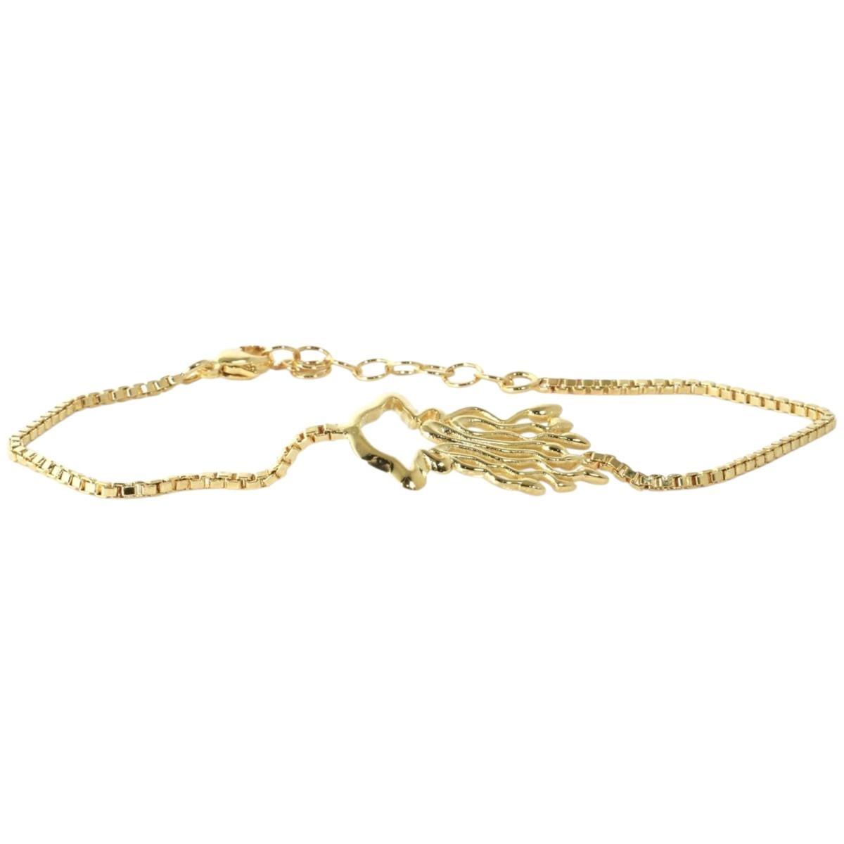 Bracciale medusa in ottone rodiato Made in Italy