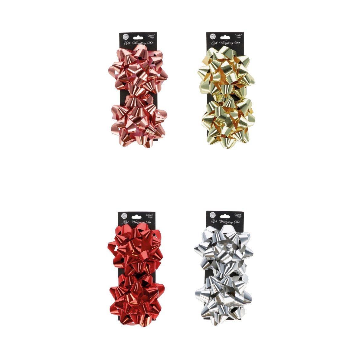 Set 2 coccarde natalizie d12,5 cm