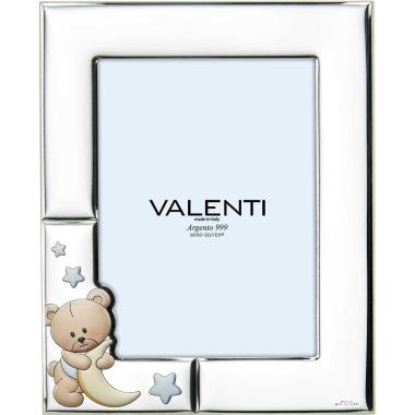 Portafoto bimbo 13x18 cm Luna e Stelle multicolor celeste Valenti