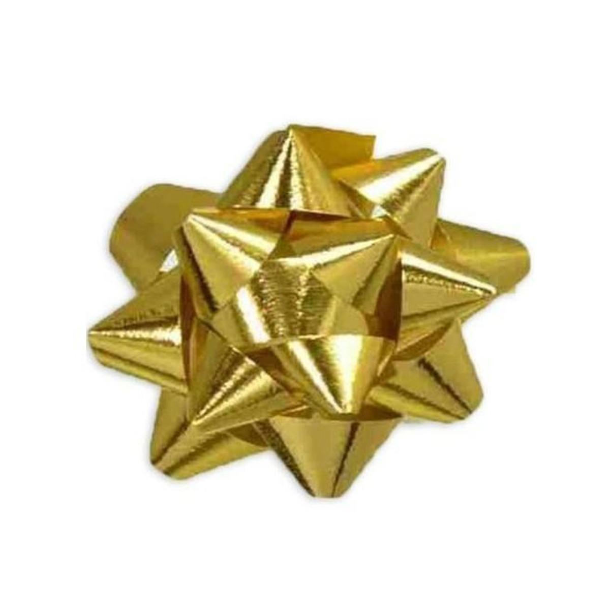 Coccarde adesive metallizzate oro 10 mm.